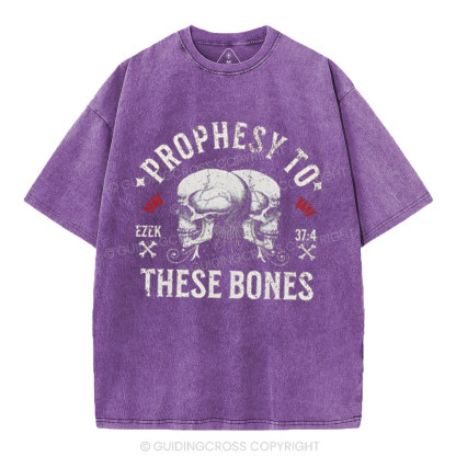 Prophesy To These Bones Christian Washed T-Shirt