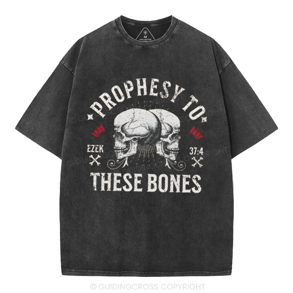 Prophesy To These Bones Christian Washed T-Shirt
