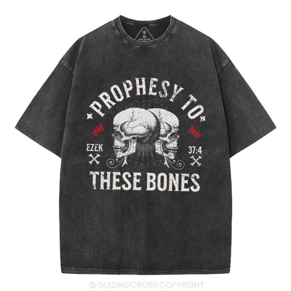 Prophesy To These Bones Christian Washed T-Shirt