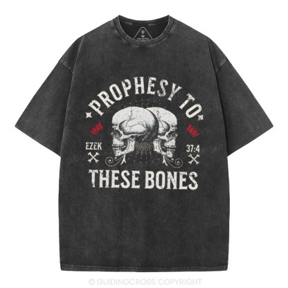 Prophesy To These Bones Christian Washed T-Shirt