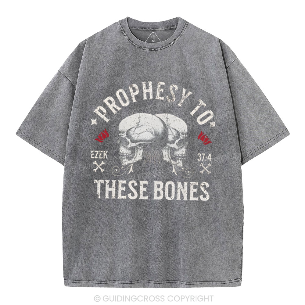 Prophesy To These Bones Christian Washed T-Shirt