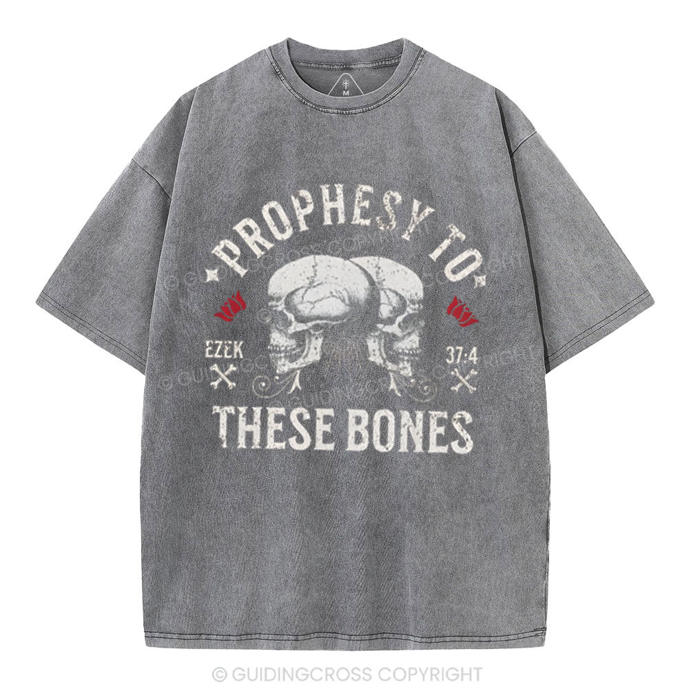 Prophesy To These Bones Christian Washed T-Shirt