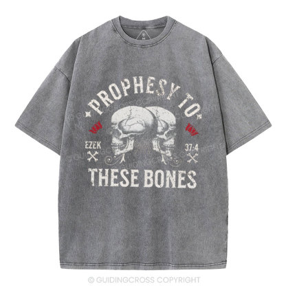 Prophesy To These Bones Christian Washed T-Shirt