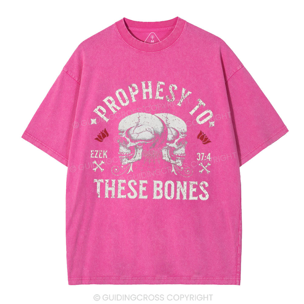 Prophesy To These Bones Christian Washed T-Shirt
