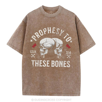 Prophesy To These Bones Christian Washed T-Shirt