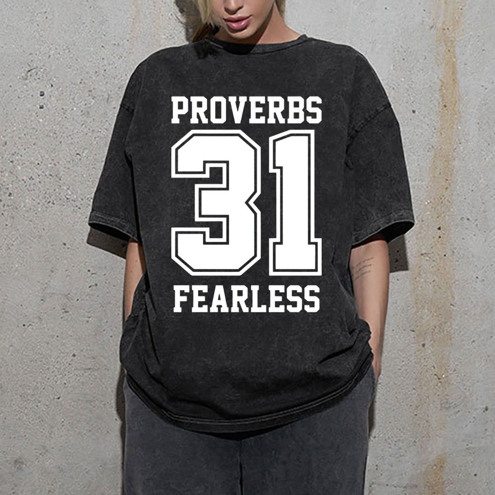 Proverbs Christian Washed T-Shirt