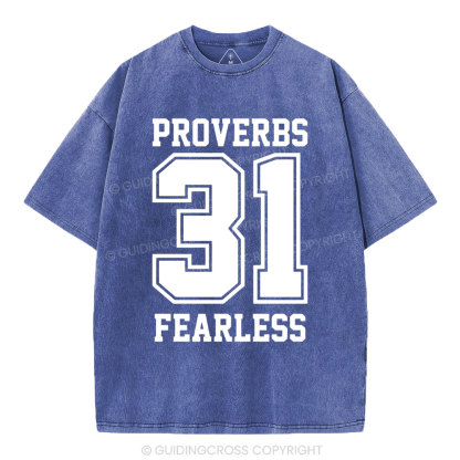Proverbs Christian Washed T-Shirt