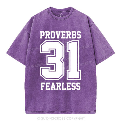 Proverbs Christian Washed T-Shirt