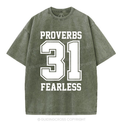 Proverbs Christian Washed T-Shirt