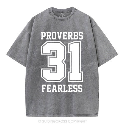 Proverbs Christian Washed T-Shirt