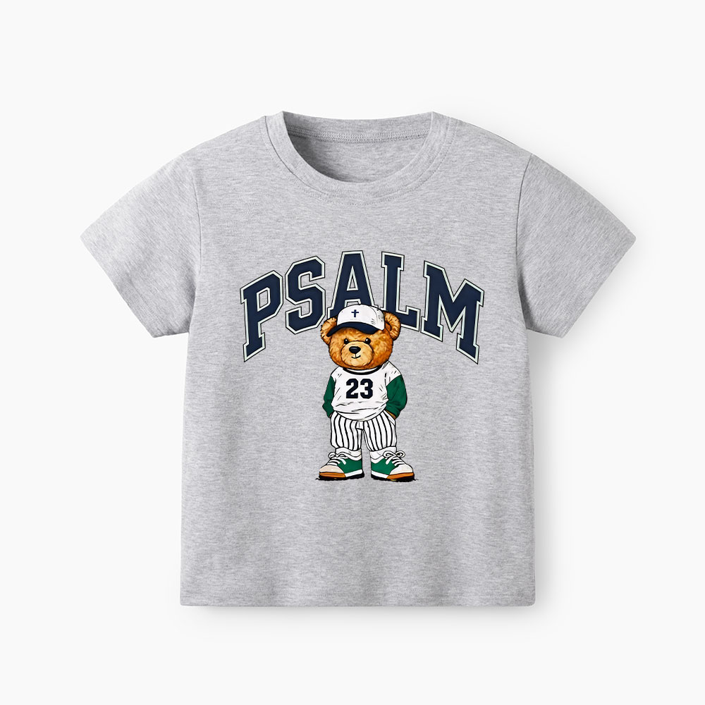Psalm 23 Bear Christian Kid T-Shirt