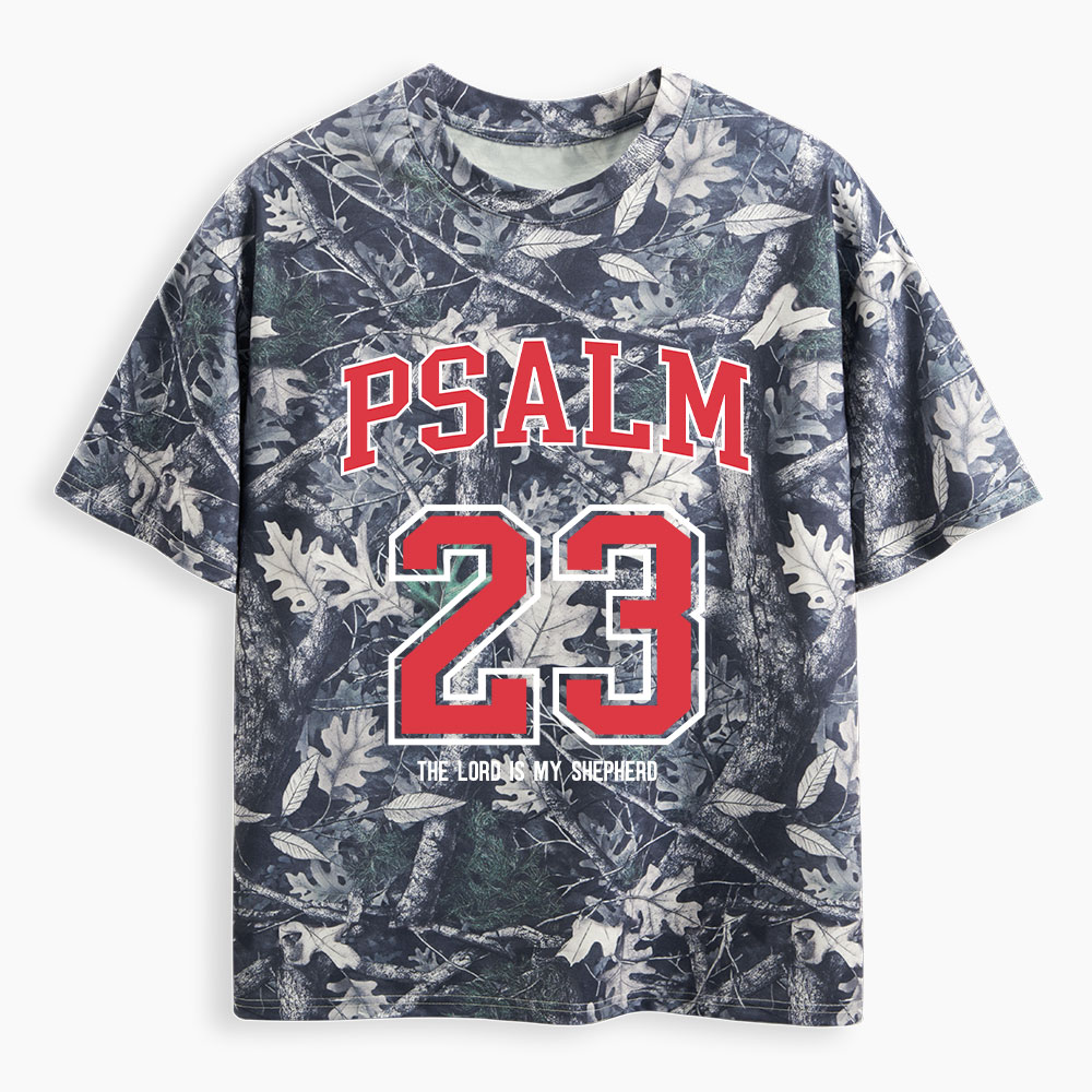 Psalm 23 Christian Camo T-Shirt