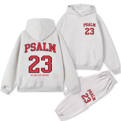 Psalm 23 Christian Fleece Hoodie Set