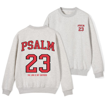 Psalm 23 Christian Fleece Sweatshirt