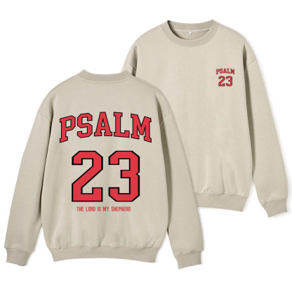 Psalm 23 Christian Fleece Sweatshirt