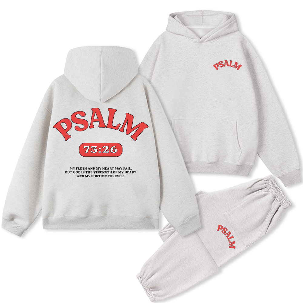 Psalm Christian Fleece Hoodie Set