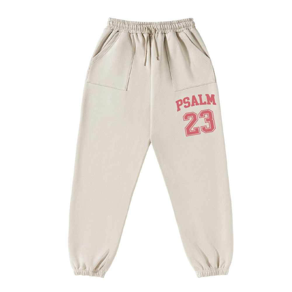 Psalm 23 Christian Fleece Sweatpants Sale - GuidingCross