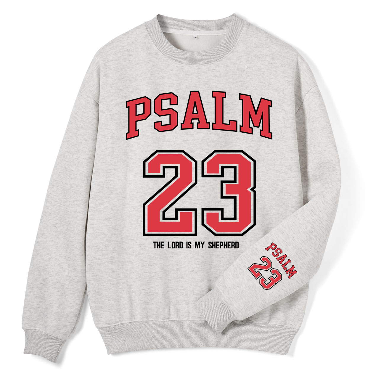 Psalm 23 Christian Fleece Sweatshirt