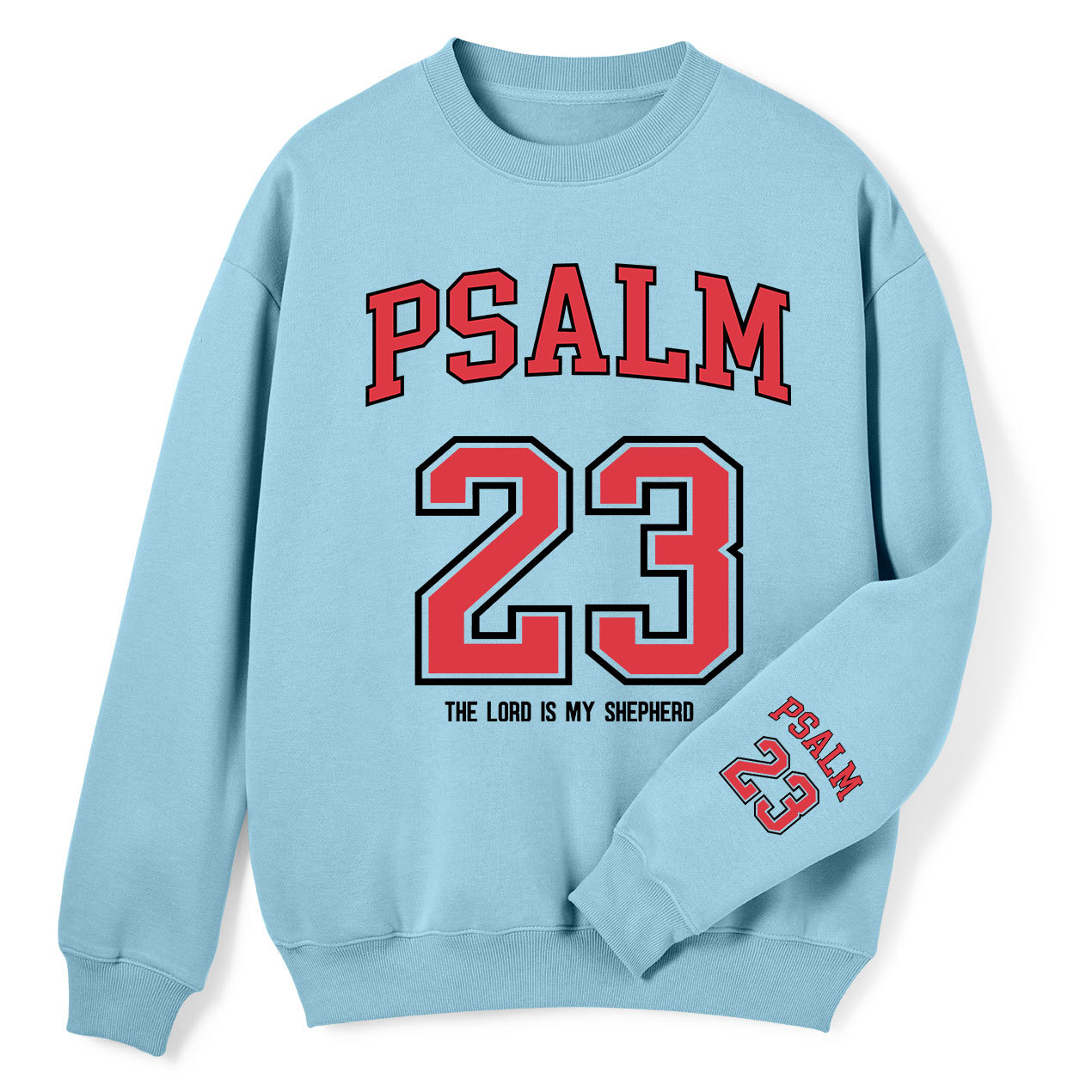 Psalm 23 Christian Fleece Sweatshirt