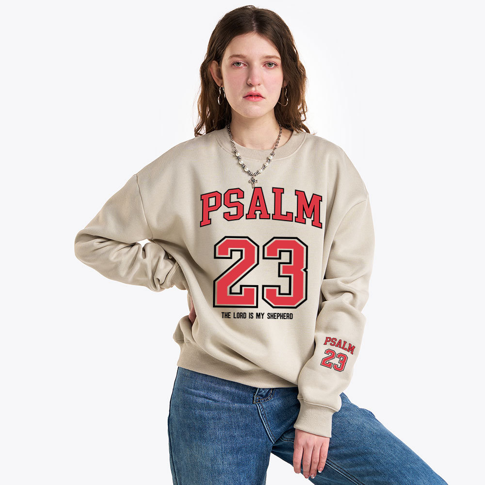 Psalm 23 Christian Fleece Sweatshirt