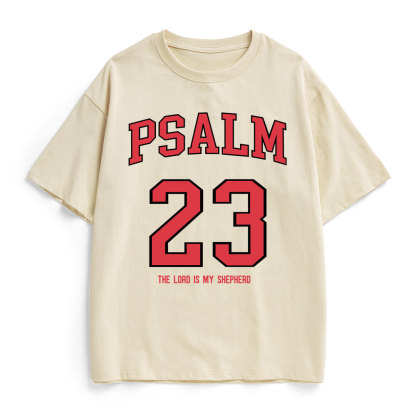 Psalm 23 Christian Heavy Cotton T-Shirt