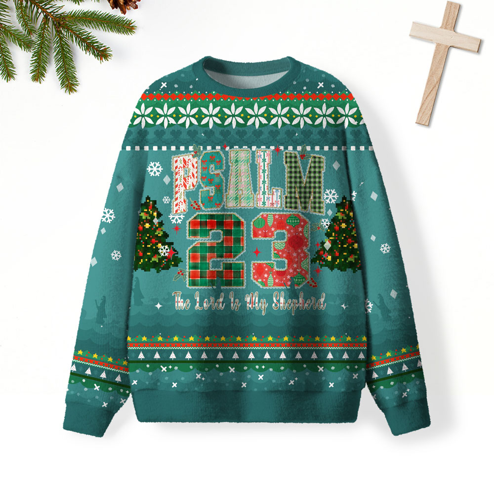 Psalm 23 The Lord Is My Shepherd Christian Lightweight Sweater