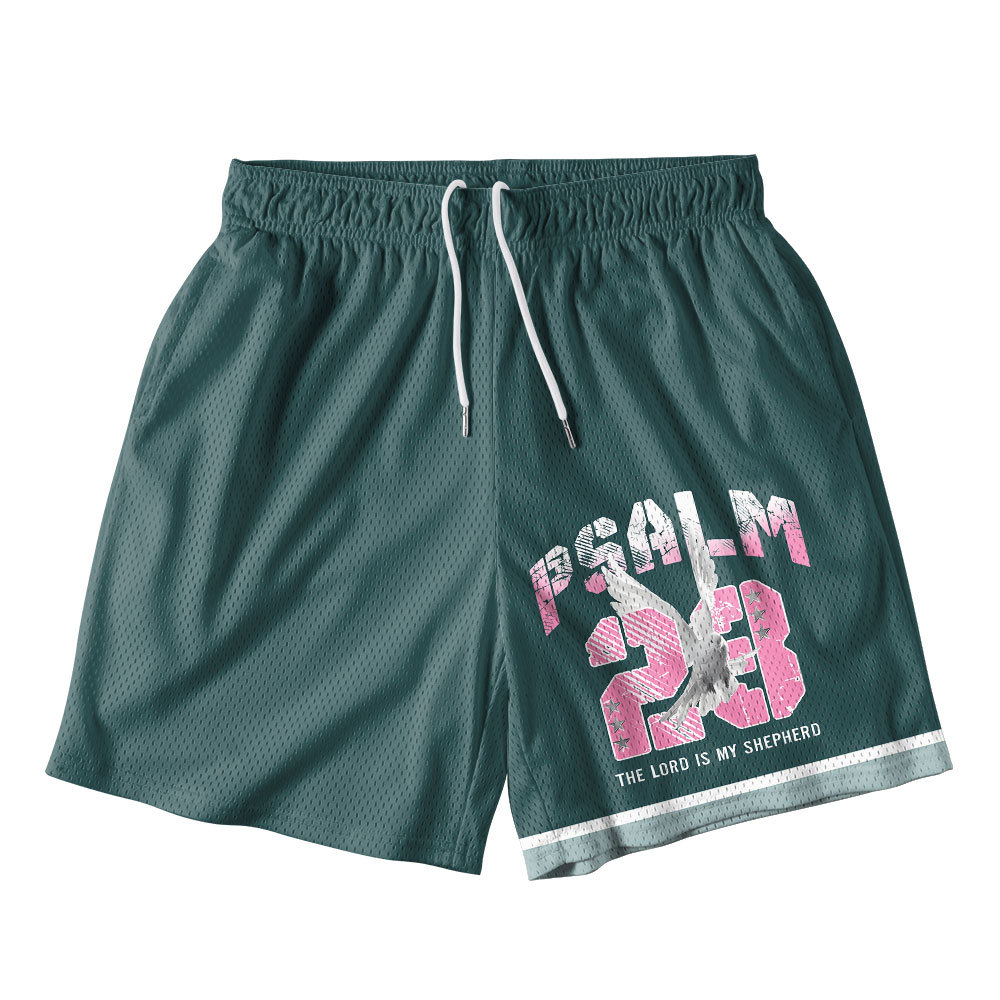 Psalm 23 Christian Mesh Shorts