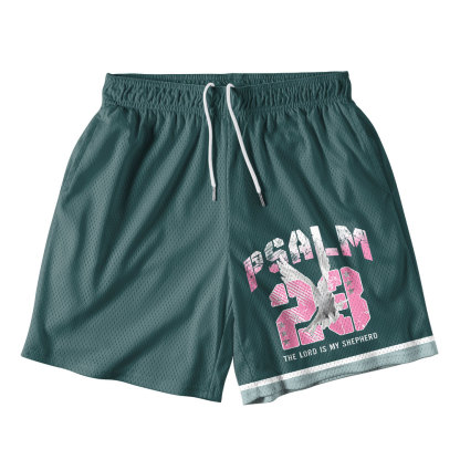 Psalm 23 Christian Mesh Shorts