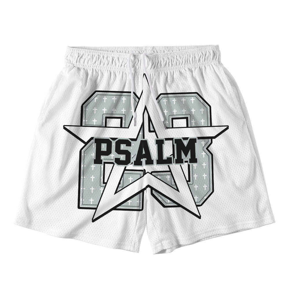 Psalm 23 Christian Mesh Shorts