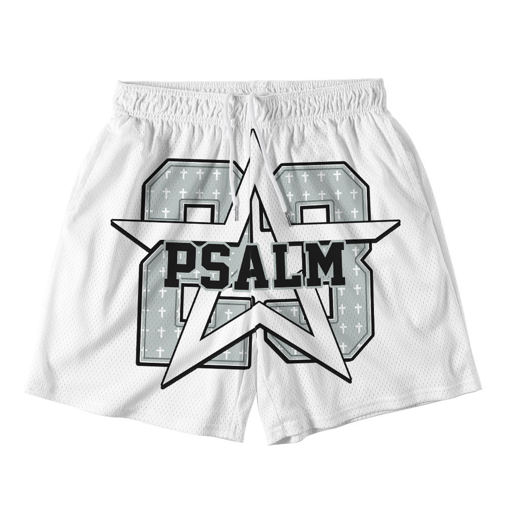 Psalm 23 Christian Mesh Shorts