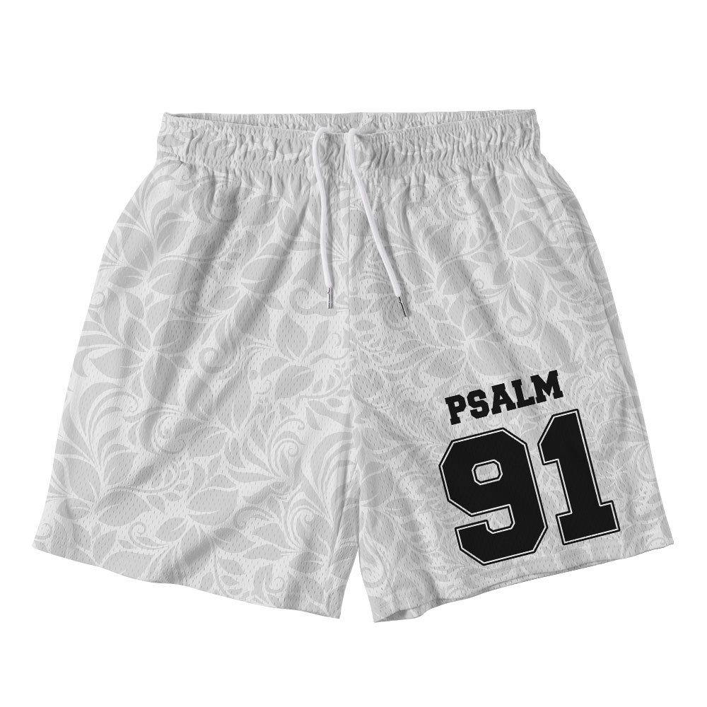 Psalm 23 Christian Mesh Shorts