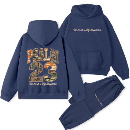 Psalm 23 Christian Premium Fleece Hoodie Set