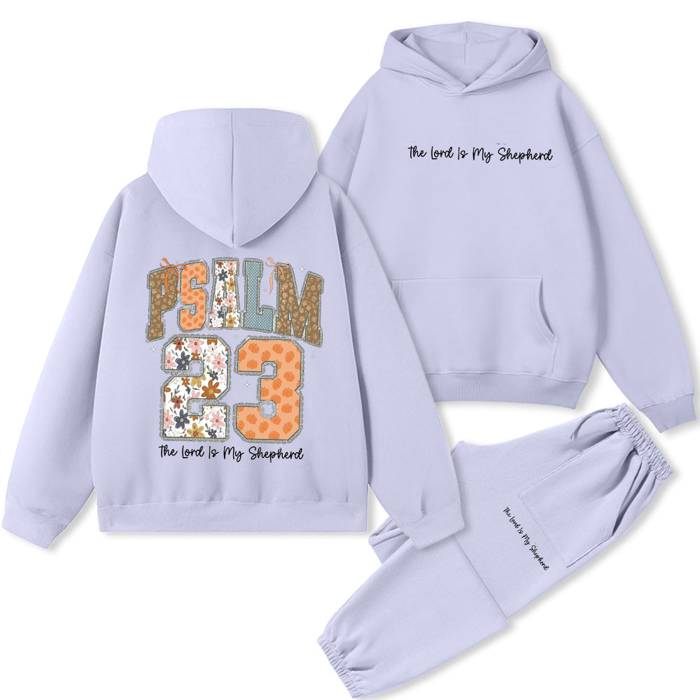Psalm 23 Christian Premium Fleece Hoodie Set