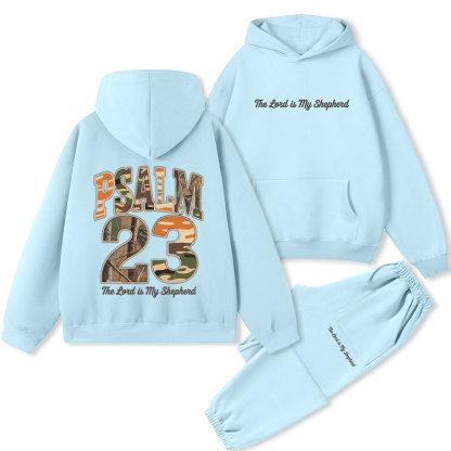 Psalm 23 Christian Premium Fleece Hoodie Set