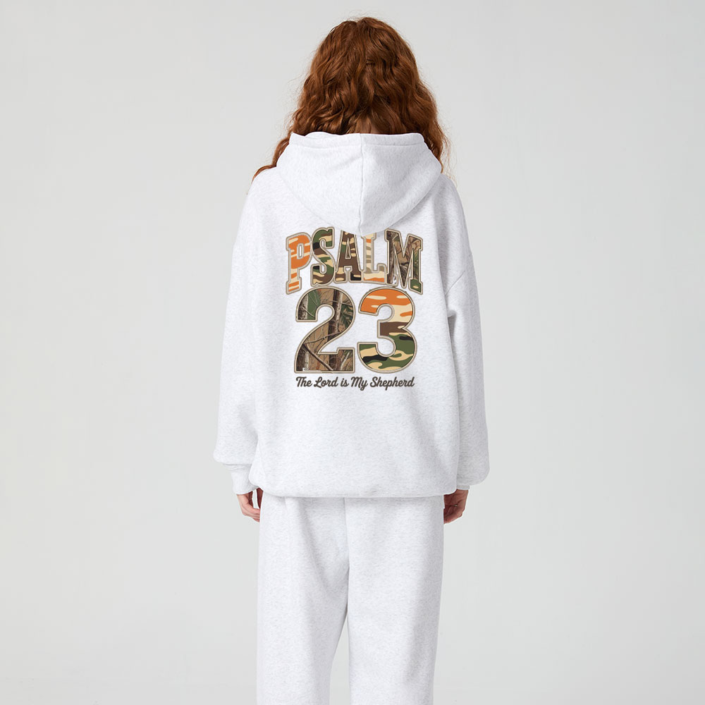 Psalm 23 Christian Premium Fleece Hoodie Set