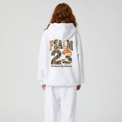 Psalm 23 Christian Premium Fleece Hoodie Set
