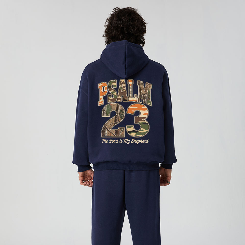 Psalm 23 Christian Premium Fleece Hoodie Set