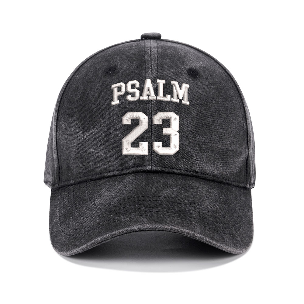 Psalm 23 Christian Washed Hat