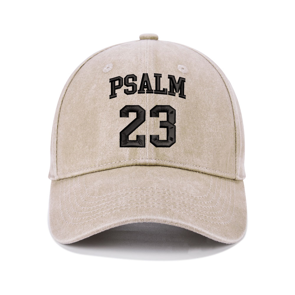 Psalm 23 Christian Washed Hat