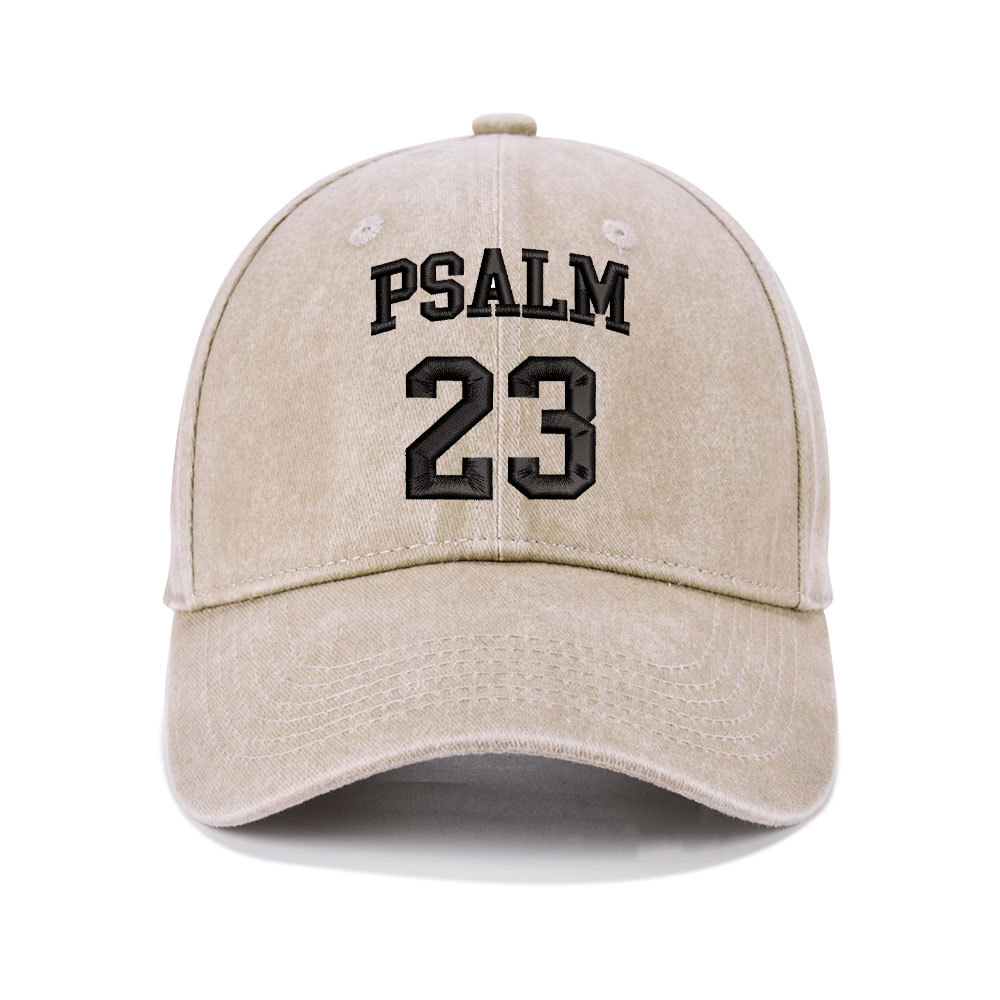 Psalm 23 Christian Washed Hat