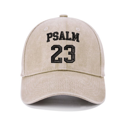 Psalm 23 Christian Washed Hat