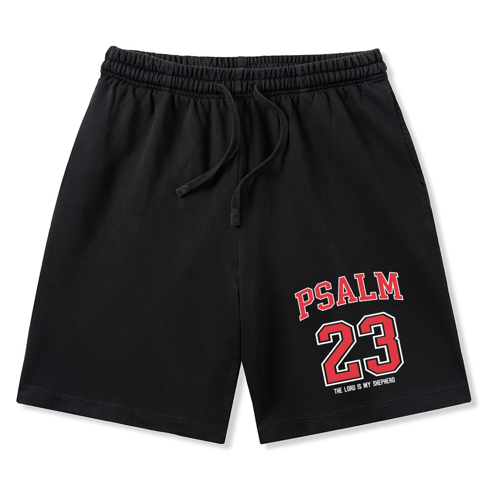 Psalm 23 Christian Washed Shorts