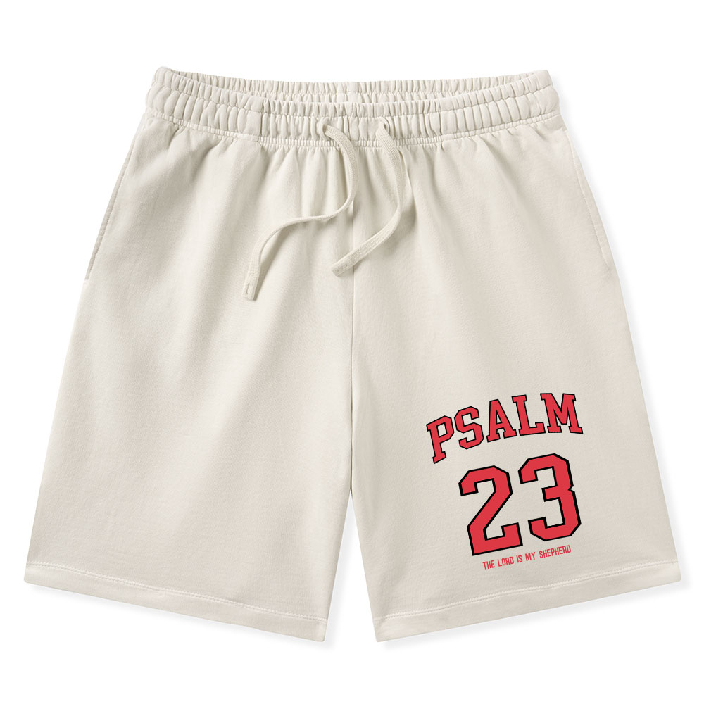 Psalm 23 Christian Washed Shorts