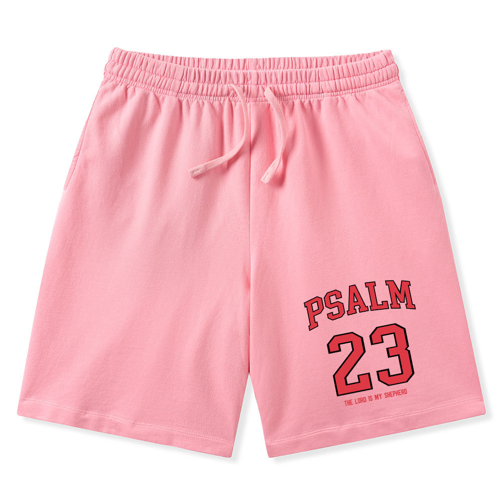 Psalm 23 Christian Washed Shorts