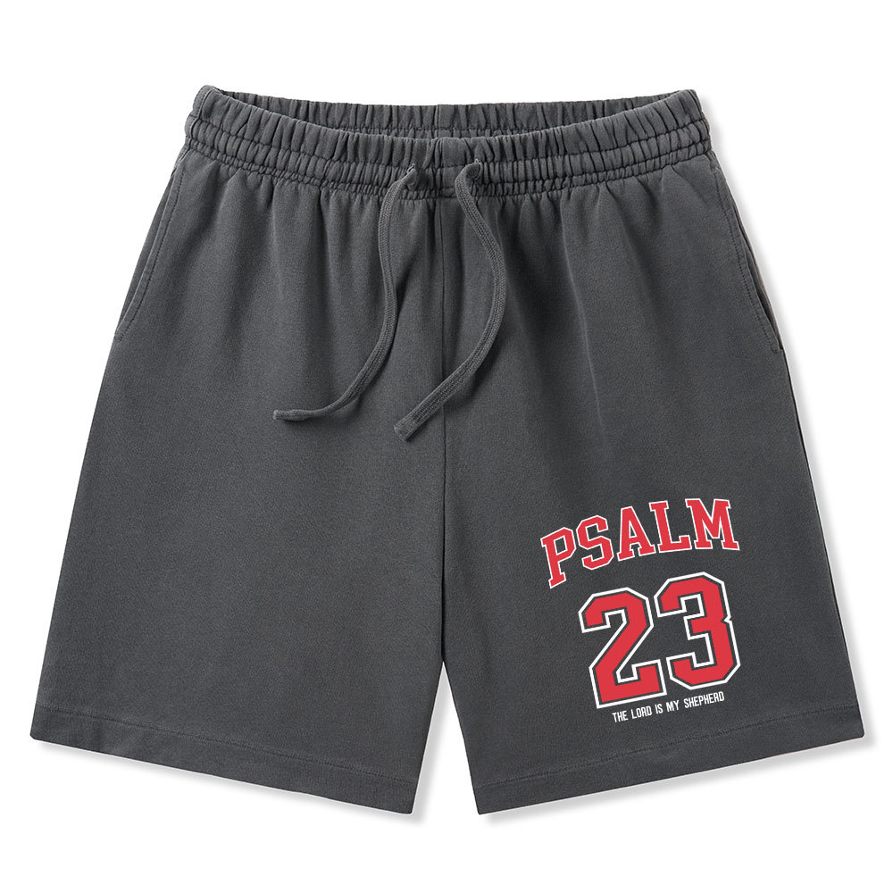 Psalm 23 Christian Washed Shorts