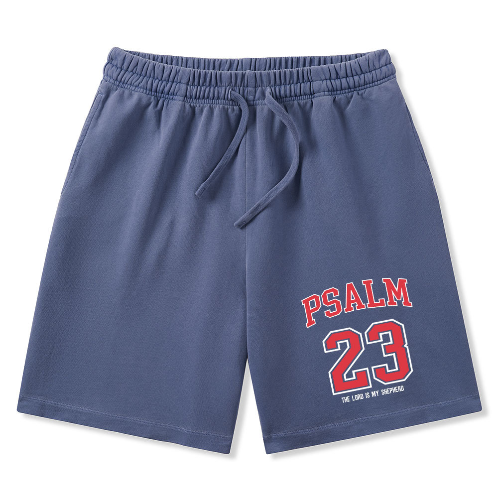 Psalm 23 Christian Washed Shorts
