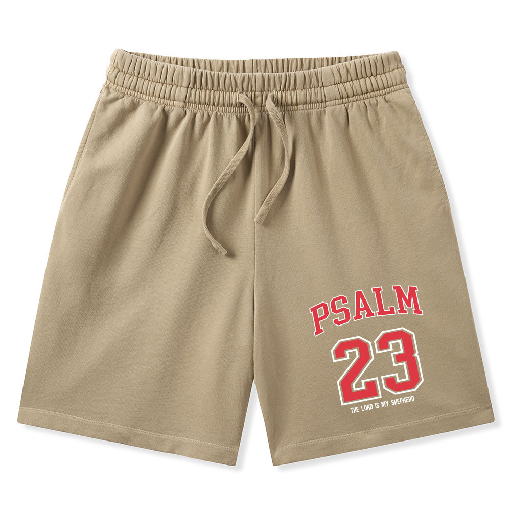 Psalm 23 Christian Washed Shorts