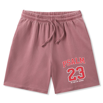 Psalm 23 Christian Washed Shorts
