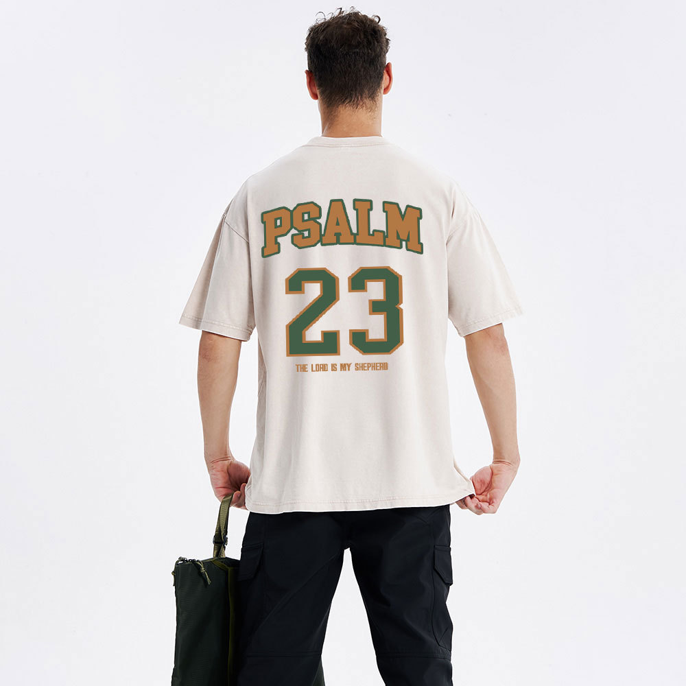 Psalm 23 Christian Washed T-Shirt
