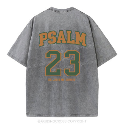 Psalm 23 Christian Washed T-Shirt